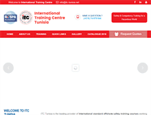 Tablet Screenshot of itc-tunisia.net